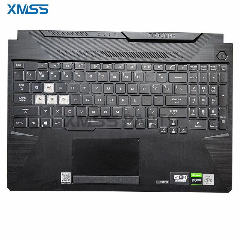 Gaming Keyboard Backlit - Clavier supérieur repose-paume avec rétro-éclairage pour
