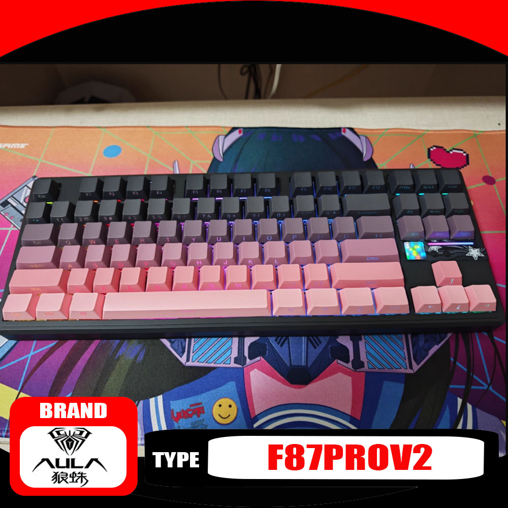 Keyboard Gaming Mac - AULA F87ProV2 clavier mécanique trois modes