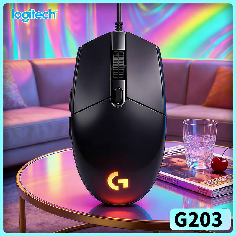 Logitech Mouse G203 - Souris de jeu Logitech G203 LIGHTSYNC,