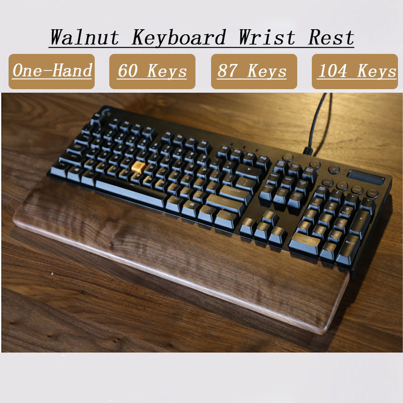 Gaming Keyboard Number Pad - Repose-poignet en bois de chêne et