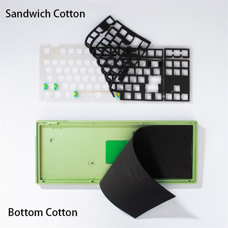 Gaming Keyboard No Noise - Clavier mécanique Sandwich coton fond coton