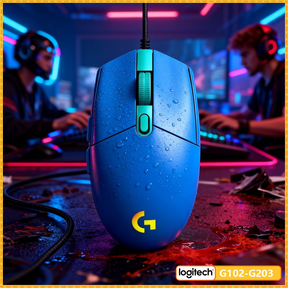 Logitech Mouse G203 - Souris Logitech G203, filaire USB, capteur