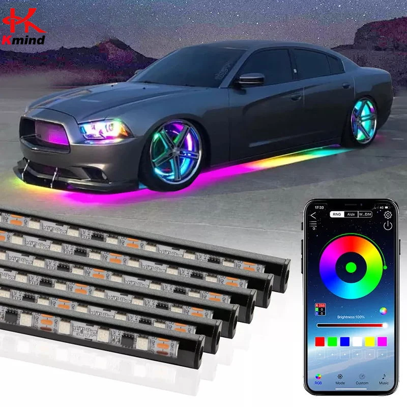 Rgb Underglow Strip - Lumières LED au néon pour voiture,