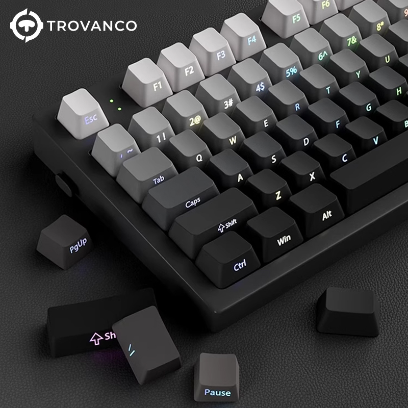 Gaming Keyboard Typewriter - 130 touches de clavier avec dégradé