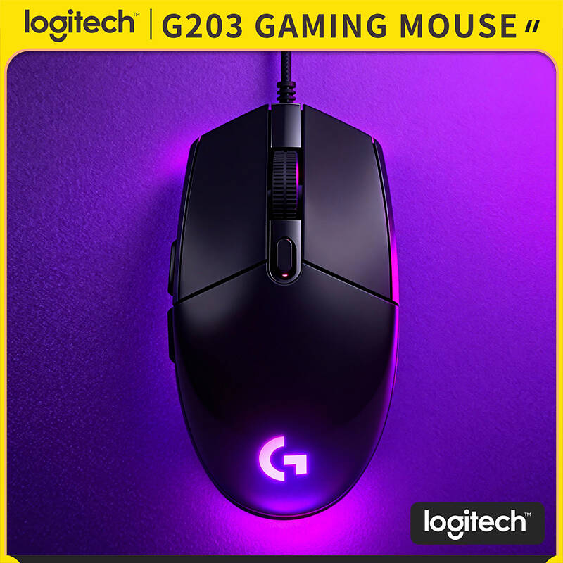 Logitech Mouse G203 - Souris de jeu Logitech G203 LIGHTSYNC