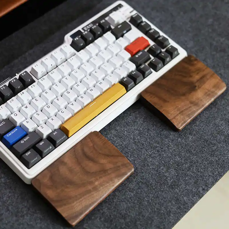 Wrist Rest Wood - Repose-poignet pour clavier fendu en bois,