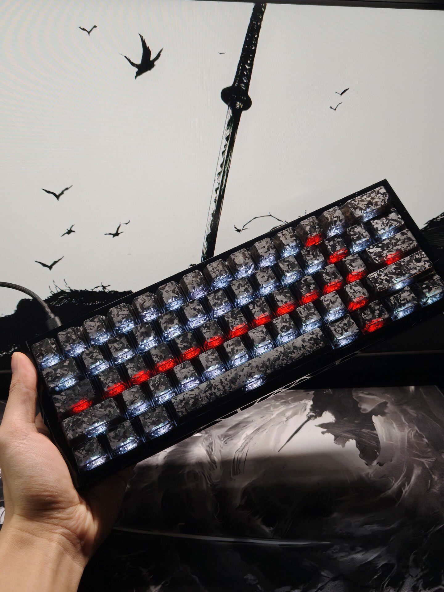 Gaming Keyboard No Number Pad - Clavier de jeu compact personnalisé 60%