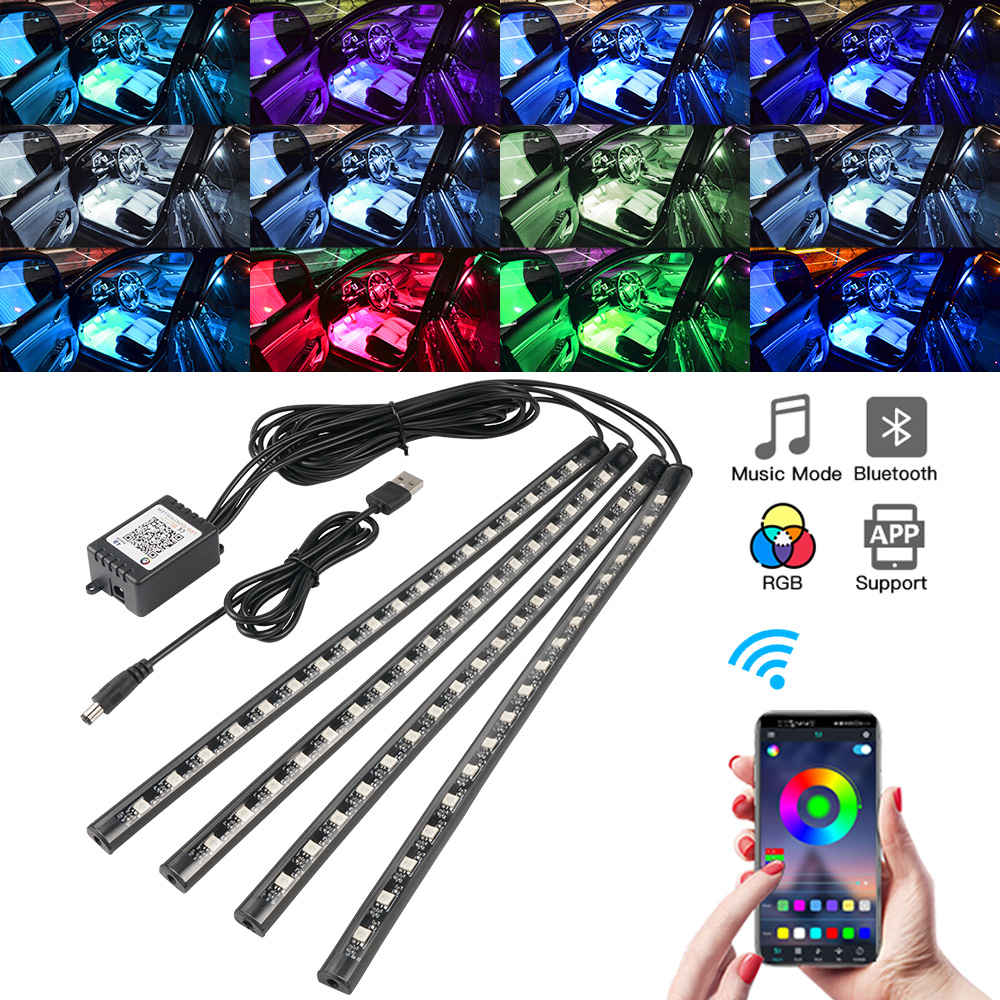 Rgb Underglow Strip - Néon LED intérieur voiture lumière APP