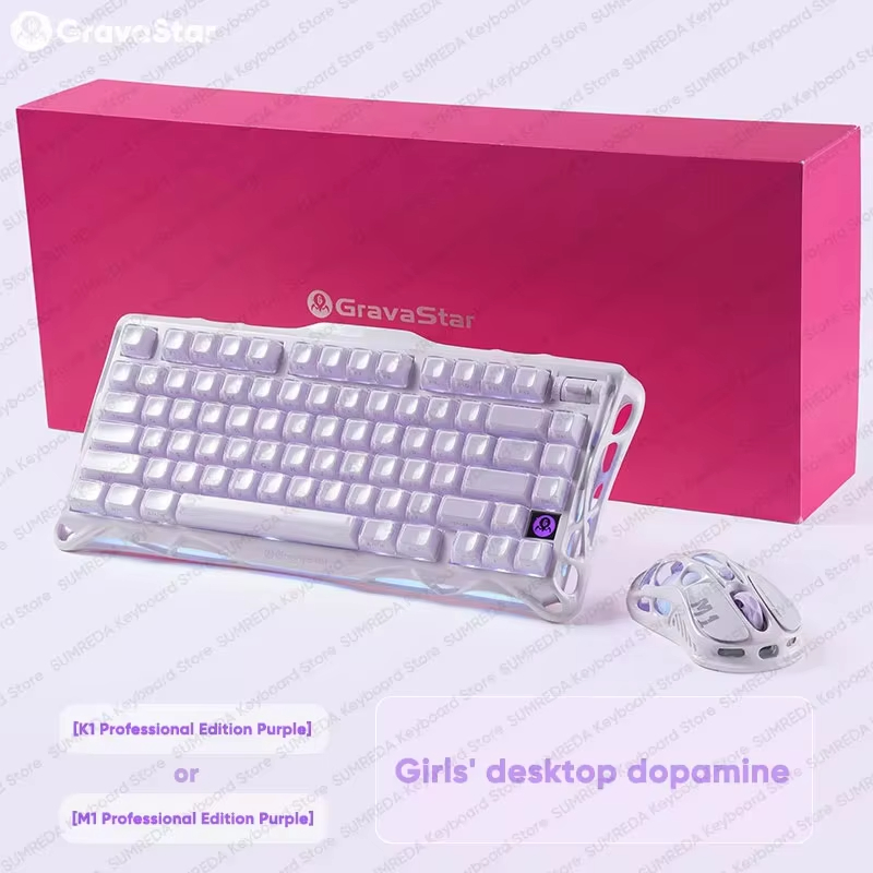 Gaming Keyboard Mechanical Wireless - Souris sans fil GravaStar M1 M2