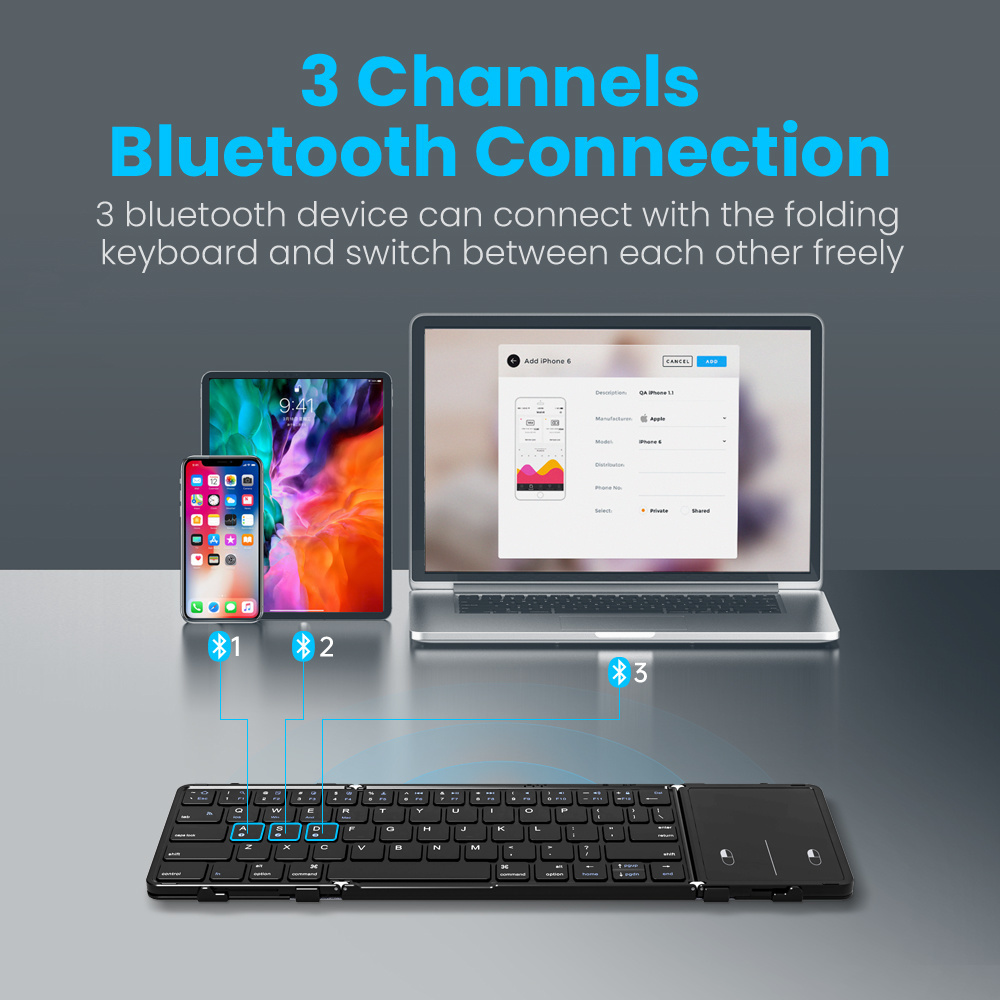 BOW – clavier pliable sans fil - Gaming Keyboard No Number Pad avis et prix