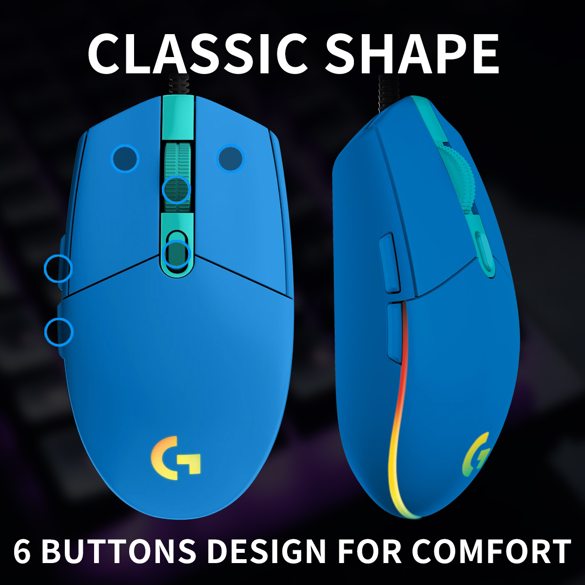 Souris Logitech G203/G402 à dé - Logitech Mouse G203 avis et prix