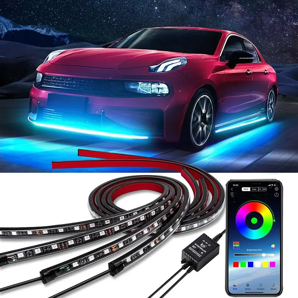 Néon LED RGB voiture sous-écla - Rgb Underglow Strip avis et prix