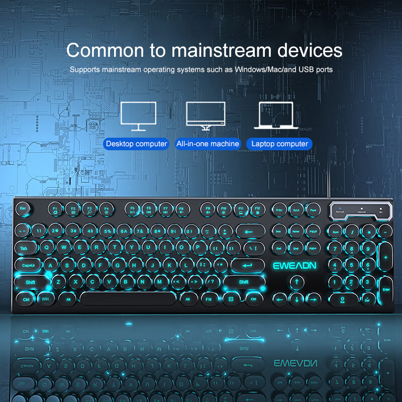 Clavier de jeu pour machine à  - Gaming Keyboard Typewriter avis et prix