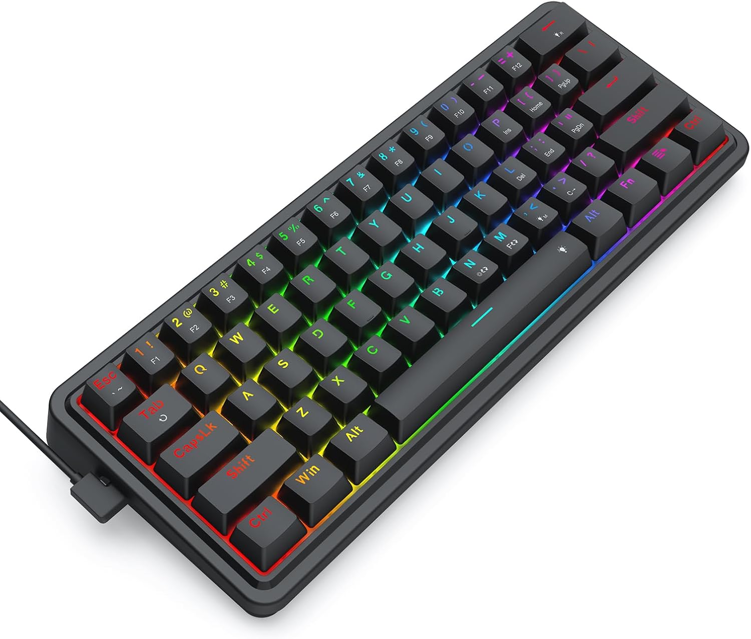 Redragon K722 60% joint filair - Gaming Keyboard No Noise avis et prix