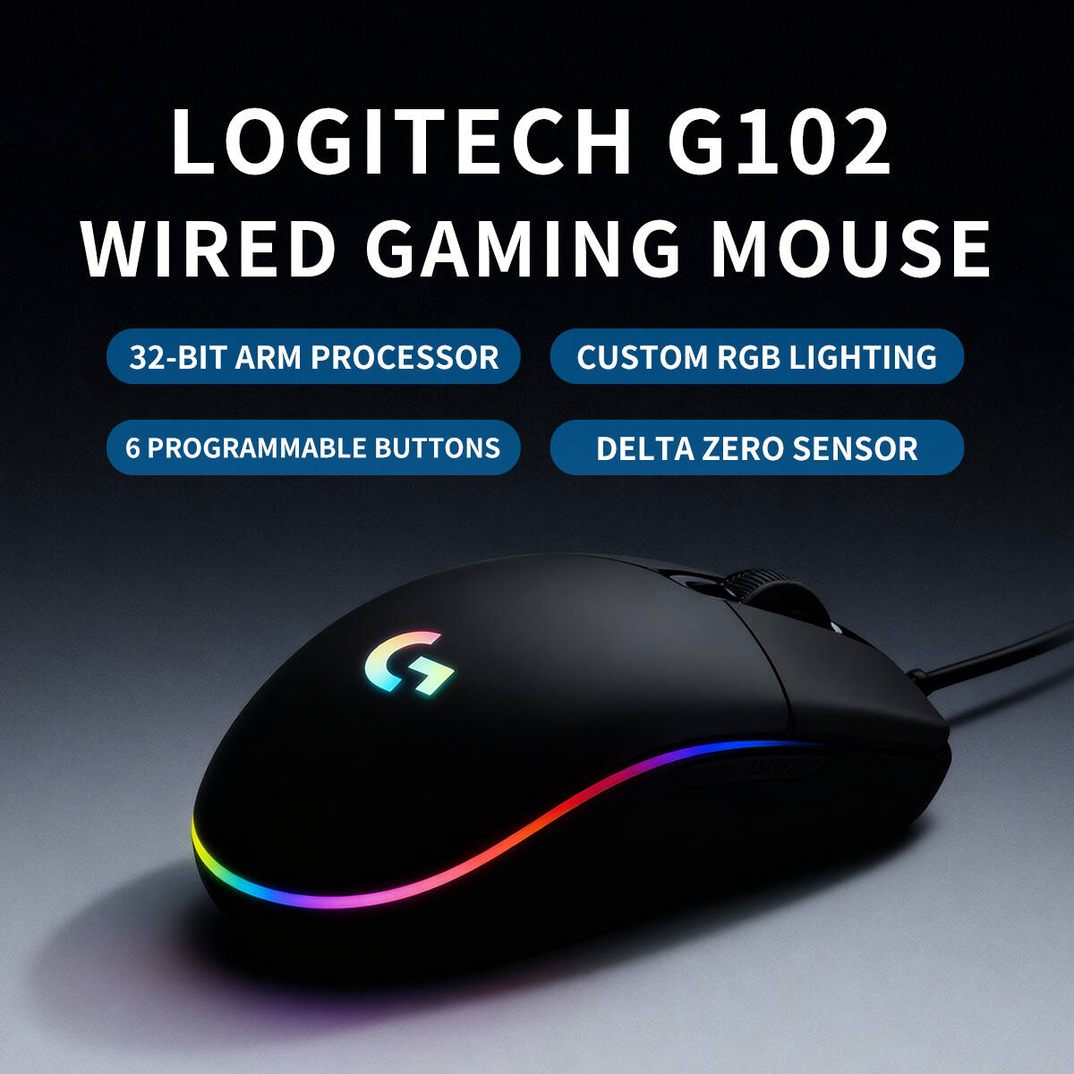 Souris Logitech G203, filaire  - Logitech Mouse G203 avis et prix