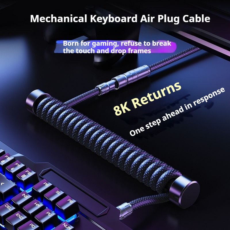 Câble de clavier enroulé Eary  - Gaming Keyboard Ergo avis et prix