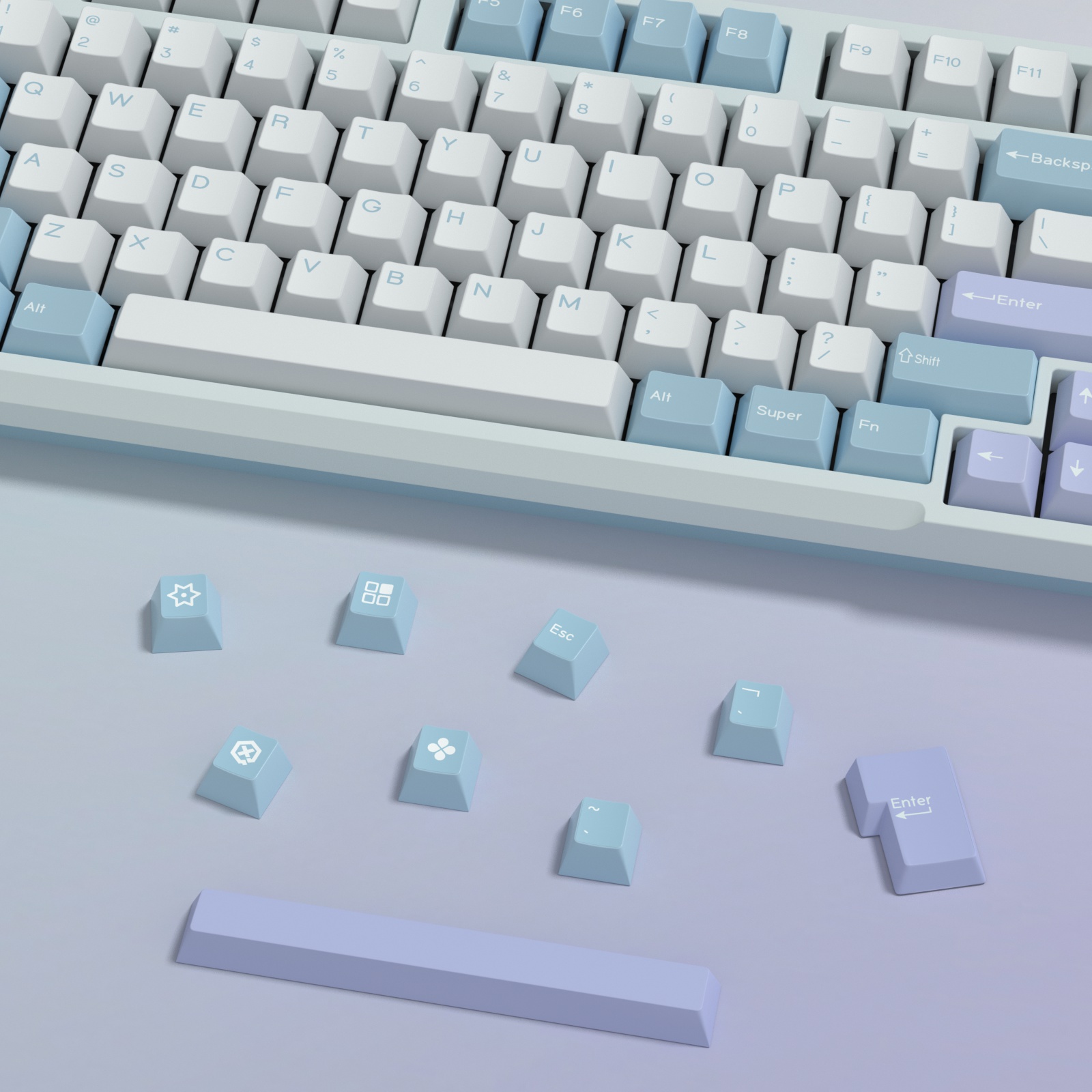 KBDiy GMK Illusion Keycap prof - Gaming Keyboard Extension avis et prix