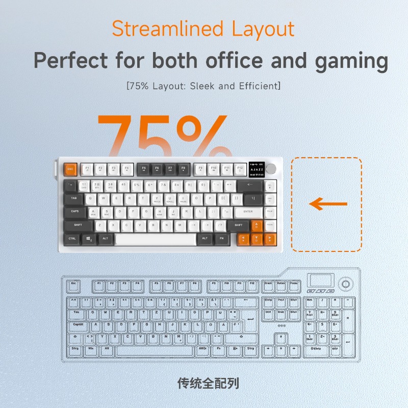 Clavier AJAZZ AF82 75% Tri-Mod - Keyboard Gaming Mac avis et prix