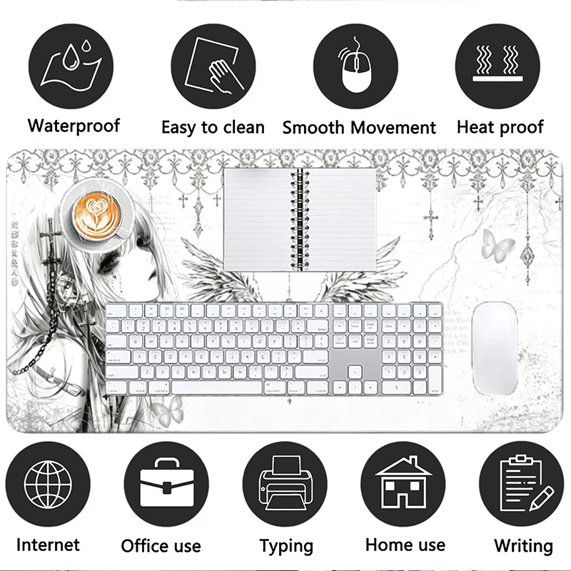 Tapis de souris en cuir noir e - Gaming Keyboard Esports avis et prix