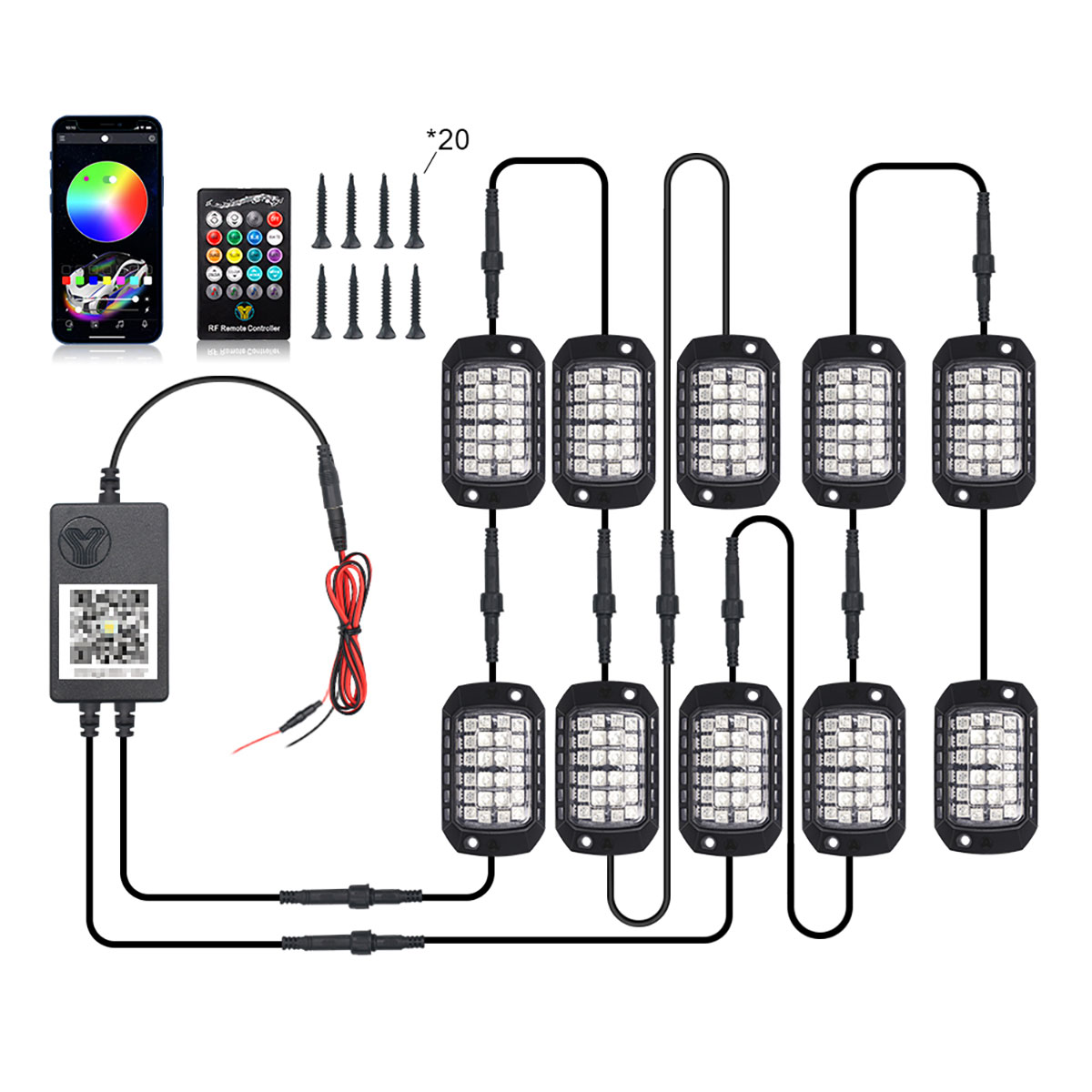 Bande lumineuse LED RGB pour c - Rgb Underglow Strip avis et prix