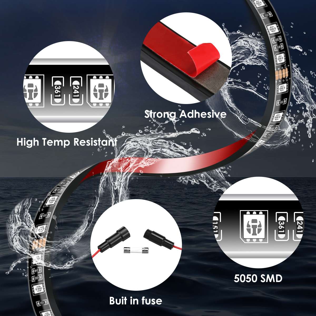 Bande lumineuse LED sans fil p - Rgb Underglow Strip avis et prix